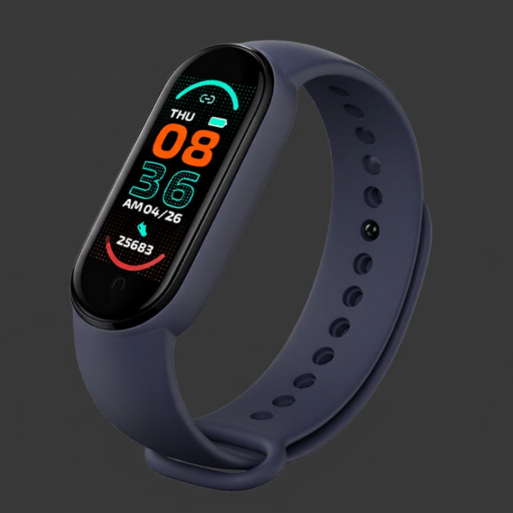Blue bracelet, dark-grey background